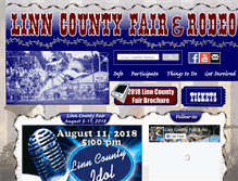 Tablet Screenshot of linncountyfair.org